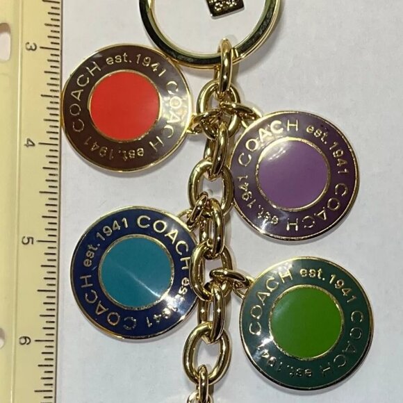 NWOT'S Coach Oversized / Jumbo Snaphead Bag Charm / Keychain / Key Ring - Rare - Picture 4 of 6